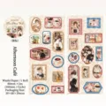 Ruban adhésif washi cadre vintage avec illustrations Afternoon Cafe - Afternoon Cafe / 80mm*2m