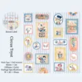 Ruban Washi Vintage Cirque avec Illustrations de Clowns et Animaux en Cadre - Circus Date / 80mm*2m