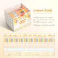 Set de rubans washi pailletés Shinmora Sugar Fantasy pour la décoration de journal - 5 Rouleaux / Soda au Citron