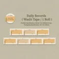 Nastro washi vintage record giornaliero etichette ispirazione settimanale per DIY - Registro Giornaliero