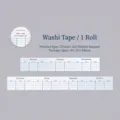 Nastro washi planner settimanale vintage per scrapbooking fai-da-te, rotolo 25mm x 2m - Pianificatore Settimanale