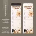 Bloc de notas decorativo de café vintage para diario y manualidades, 50 hojas. - Estilo Menú de Café / 50 Hojas