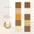 Retro caramel pudding polka dot washi tape for journaling and DIY crafts decoration - Caramel Pudding