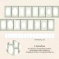 Spring Narrative lace border washi tape for DIY scrapbooking and creative journaling - 4. Spring Narrative