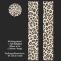 Cinta adhesiva decorativa con estampado de leopardo para manualidades y decoración - 30mmx2m / Estampado de leopardo salvaje