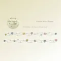 Ruban décoratif PET chaîne de pierres précieuses en cœur pour scrapbooking créatif DIY - Langage Des Fleurs De Diamant