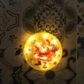 LED Christmas hanging light featuring Santa Claus pattern, perfect for holiday decoration. - Santa Claus