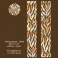 Cinta adhesiva con textura realista de tigre para manualidades y decoración, 30mm x 2m - 30mmx2m / Tigre Dominante