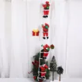 Climbing Santa Claus dolls detail view, hanging ladder Christmas tree decoration pendant - Quadruple Ladder (Santa Claus 25cm)