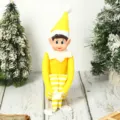 Christmas long-legged elf plush doll toy, yellow stuffed doll for festive home decor display. - Yellow Elf