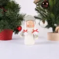 Christmas hanging angel doll plush pendant tree decoration glowing cute toy ornament - Grey Girl Pendant