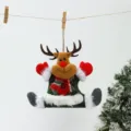 Christmas felt reindeer hanging ornament cute holiday tree decoration pendant new - Hands-up Dancing Reindeer