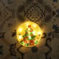 Christmas LED hanging light decorative round lamp festive window display holiday party indoor decor - Christmas Tree