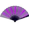 33cm LED Leuchtfächer mit lila Lichtern für Rave-Partys und Bühnenaufführungen - Fuchsia