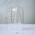 Clear double wall glass vase minimalist transparent flower pot desktop decoration 15x8cm - 8x15 Cylinder / Clear
