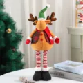Weihnachten langbeiniges Rentier Plüschpuppe Tischdekoration festliche Urlaubslandschaft Ornament - JD2601 Teleskop-Rentier