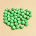 Cuentas redondas de arcilla polimérica verde claro de 8mm para joyería DIY - 8mm (1800 Piezas) / Verde
