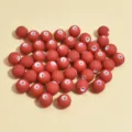 Cuentas redondas de arcilla polimérica roja de 8mm para hacer joyas y pulseras DIY. - 8mm (1800 Piezas) / Rojo
