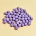 Cuentas redondas de arcilla polimérica morado claro de 8mm para pulseras DIY y bisutería. - 8mm (1800 Piezas) / Violeta Claro