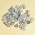 Vista detallada de cuentas de lirio de los valles mate de 11mm para crear joyas DIY - 2500 Piezas/Paquete / Degradado Gris-Blanco (NO.1)