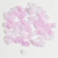 Detail view of 11mm lily of the valley shaped beads in pink and white colors for DIY - Pink and White Mix (NO.4)