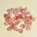 Cuentas de lirio de los valles mate rojo y blanco de 11 mm para joyería y manualidades DIY. - 2500 Piezas/Paquete / Degradado Rojo-Blanco (NO.7)