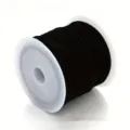Cordón de gamuza sintética negra de 5m para creación de joyas DIY y pulseras - 5M / Negro