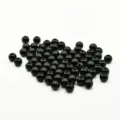 Cuentas redondas de acrílico negro sólido para la creación de joyas DIY y artesanías - 10mm (Paquete de 500g/Aprox. 880 Piezas) / Negro
