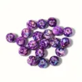 Cuentas acrílicas craqueladas moradas de 8-10mm para hacer pulseras y joyas DIY - 8mm/500g (Aproximadamente 1800 Piezas) / Púrpura