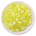 8-11mm yellow aurora acrylic star beads for DIY jewelry making accessories - 100 Pieces Pack (11x10mm) / Yellow Pentagram