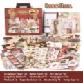 Retro vintage floral scrapbook paper and sticker kit with 120 pieces for journaling - Fragrant Garden Botanic / 120 Pieces/Pack