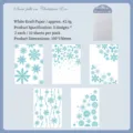 Christmas snowflake scrapbooking material paper 10 sheets for journaling - Snowy Christmas Night / 10 Pieces/Pack