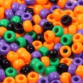 Mix aus 9x6mm Halloween Acrylperlen für DIY Schmuck und kreative Bastelarbeiten. - 1800 Stück/Packung / Halloween Einfarbig Mix