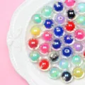 Cuentas acrílicas coloridas de 8/10mm para la creación de joyas DIY y colgantes. - 500g/1800 piezas/paquete / Multicolor / 8mm