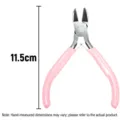 Pink handle jewelry diagonal cutting pliers for DIY handmade crafts 11.5cm length - Diagonal Pliers