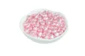 Cuentas de imitación de perlas de ABS en forma de corazón rosa de 9 mm para joyería DIY - 2500 Piezas/Paquete (Aprox. 500g) / Rosa
