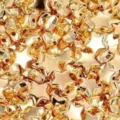 Shiny 6mm golden star-shaped electroplated acrylic beads for DIY jewelry making and crafts - 100 Pieces/Pack / KC Gold