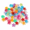 Cuentas de acrílico en forma de estrella de 11 mm para la fabricación de joyas artesanales - 500g/1800 Piezas / Multicolor