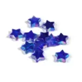Cuentas de estrella de acrílico iridiscente azul de 11 mm para joyería DIY y manualidades. - 500g/1800 Piezas / Azul zafiro