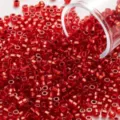 Cuentas de vidrio rojas vibrantes de 2mm para la creación de joyas DIY detalladas y bisutería - 2.0mm / 30000 Piezas/Paquete (500g) / Rojo