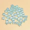 Primer plano de cuentas acrílicas de estrella azul AB de 10 mm para manualidades DIY - 10mm (2300 Piezas/Paquete) / Azul medio