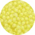 Cuentas de acrílico redondas amarillas de 8mm estilo perla en perla para joyas DIY - 8mm (Aprox. 1800 Piezas) / Amarillo