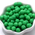 8mm matte grüne Gummierte Perlen für DIY-Schmuckherstellung, Armbänder und Bastelprojekte - 500g/1800 Stück / Grün