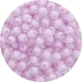Cuentas de acrílico de 8mm color lavanda para creación de joyas y manualidades DIY - Púrpura