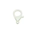 Cierre de langosta de plástico blanco de 30mm para llaveros y manualidades de joyería - 30mm / Blanco