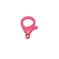 Cierre de mosquetón de plástico rosa de 30mm para manualidades de llaveros y joyería DIY - 30mm / Rosa rojo