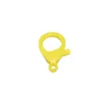 Cierre de mosquetón de plástico amarillo de 30mm para llaveros y manualidades DIY - 30mm / Amarillo