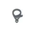 Cierre de mosquetón de plástico gris de 30mm para crear llaveros artesanales hechos a mano - 30mm / Gris