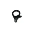 Cierre de mosquetón de plástico negro de 30mm para crear llaveros y joyas DIY hobby - 30mm / Negro