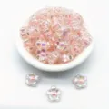 Cuentas de acrílico rosa iridiscente de 12mm para hacer joyas de bricolaje - 12mm (900 Piezas) / AB Rosa